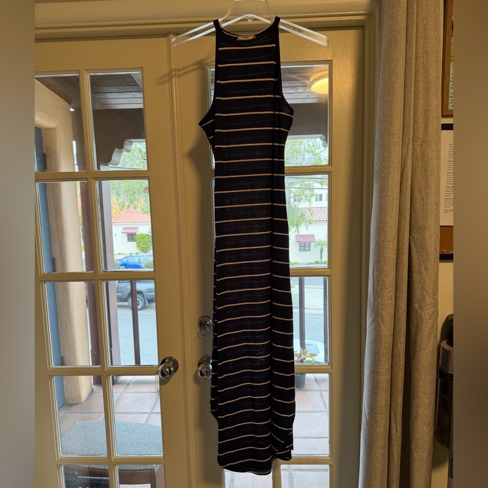 Rolla Coster Navy and White Striped Dress size small